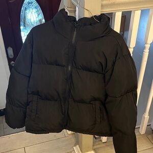 Cozy Black Puffer Jacket for Kids
